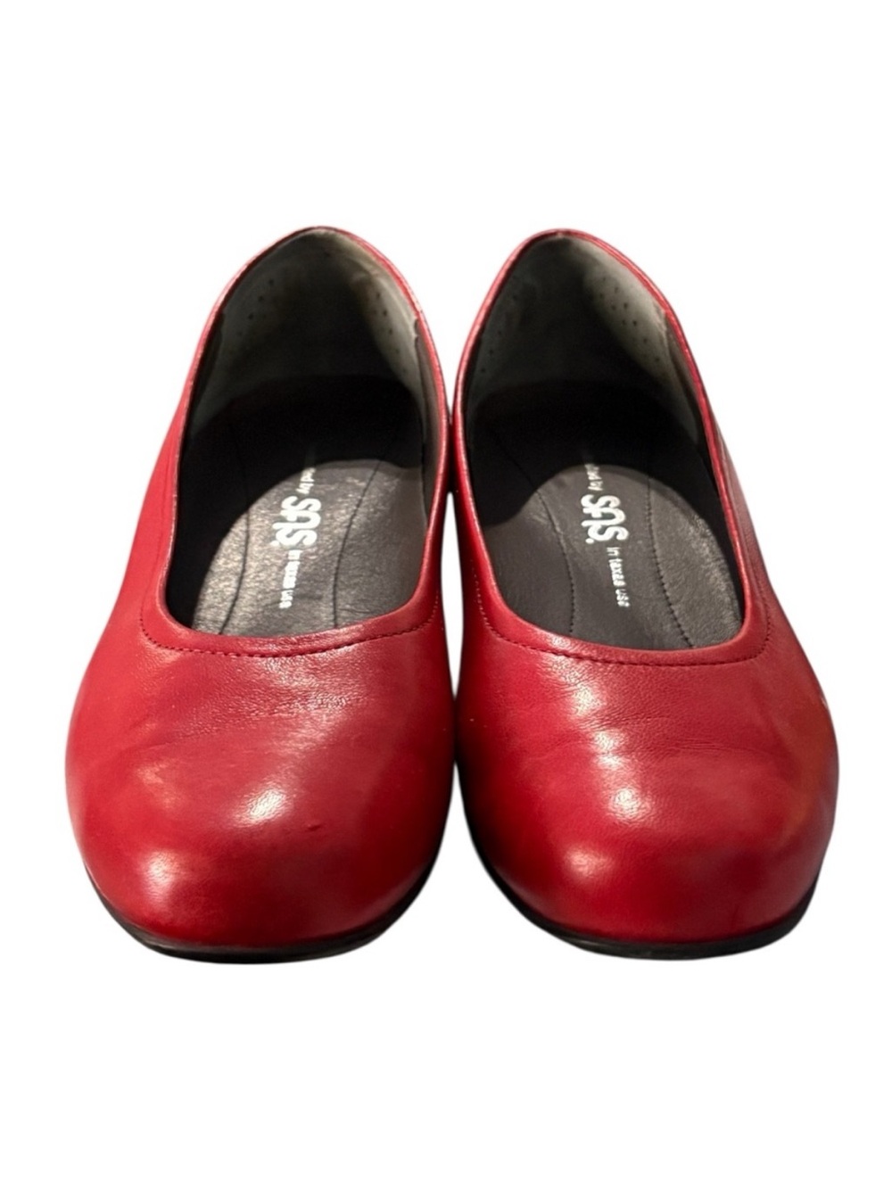 SAS San Antonio Shoes Italian Leather Regina Pump Heels Slip-On Shoes Sz